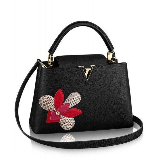 Replicas Louis Vuitton Capucine PM M54696 Negro Baratos Imitacion