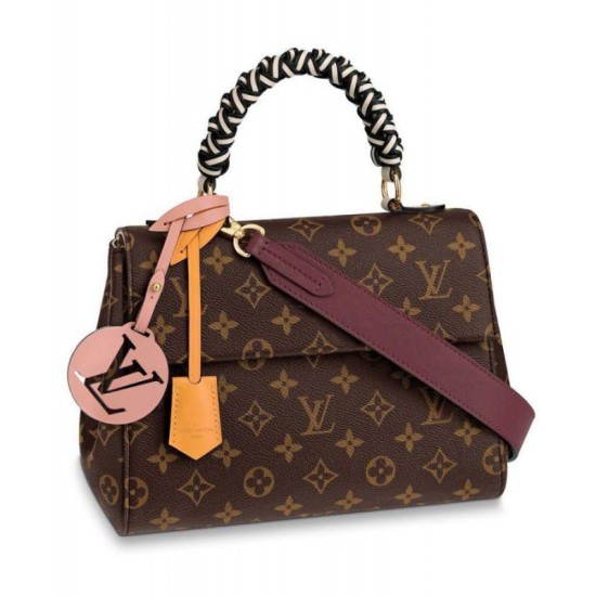 Replicas Louis Vuitton Cluny BB Mongram Canvas M43982 Marrón Baratos Imitacion