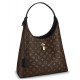 Replicas Louis Vuitton Flower Hobo Monogram Canvas M43545 Negro Baratos Imitacion