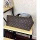 Replicas Louis Vuitton Flower Hobo Monogram Canvas M43545 Negro Baratos Imitacion