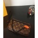 Replicas Louis Vuitton Hombre Virgil Abhol Cadena Embrague M44458 Marrón Baratos Imitacion