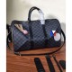 Replicas Louis Vuitton Keepall 45 Bandouliere N41057 Negro Baratos Imitacion