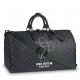 Replicas Louis Vuitton Keepall Bandouliere 50 monogram Eclipse M43683 Baratos Imitacion