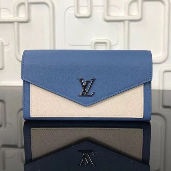 Replicas Louis Vuitton Mylockme Cartera Bleu Jean M62544 Baratos Imitacion