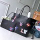 Replicas Louis Vuitton Neverfull MM Epi parches M52729 Baratos Imitacion