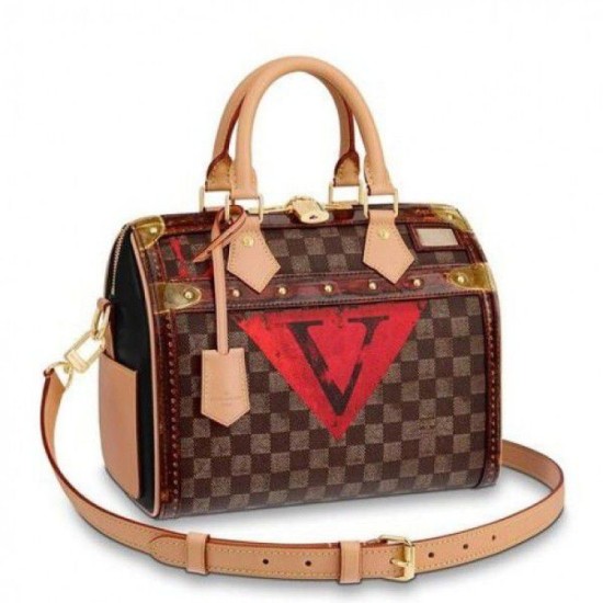 Replicas Louis Vuitton Speedy Bandouliere 25 transformado Damier M52249 Baratos Imitacion