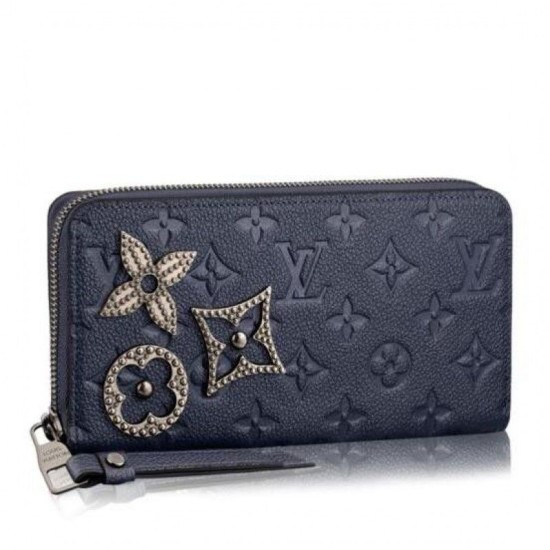 Replicas Louis Vuitton Zippy Cartera Empreinte Flor Metallic Pins M62069 Baratos Imitacion