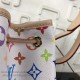 Replicas Louis Vuitton monogram Petit Noe Multicolor Blanco M42230 Baratos Imitacion