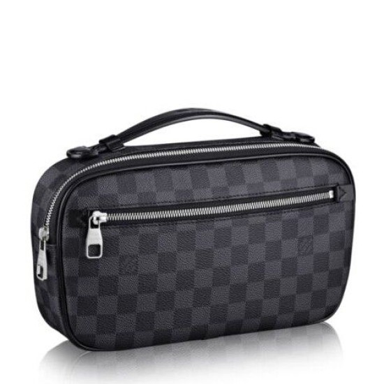 Replicas Louis Vuitton Bolsas Ambler Damier Graphite N41289 Baratos Imitacion