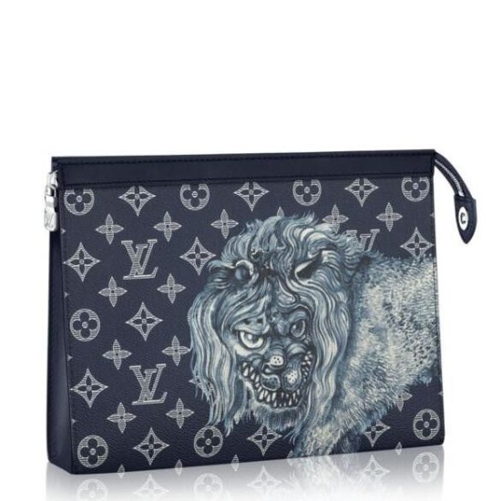 Replicas Louis Vuitton Bolsas Pochette Voyage MM Monogram Animals M66639 Baratos Imitacion