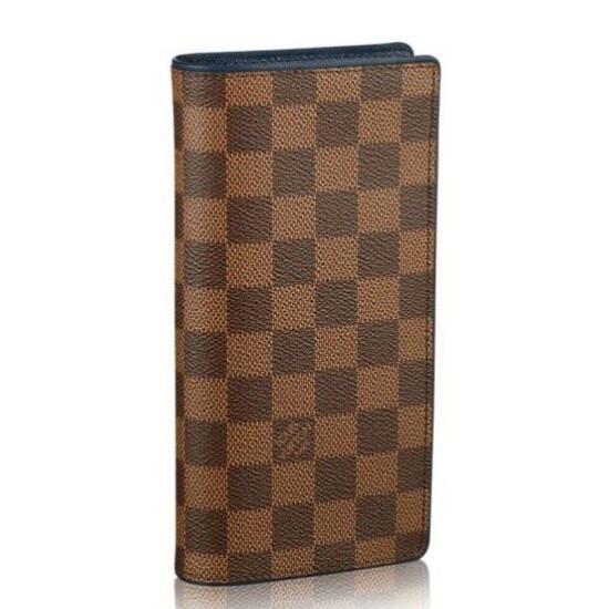 Replicas Louis Vuitton Brazza Cartera Damier Ebene N63168 Baratos Imitacion