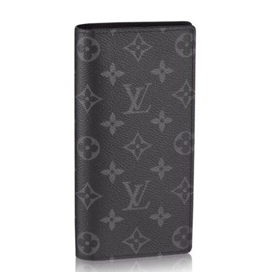 Replicas Louis Vuitton Brazza Cartera Monogram Eclipse M61697 Baratos Imitacion