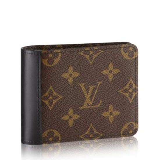 Replicas Louis Vuitton Gaspar Cartera Monogram Macassar M93801 Baratos Imitacion