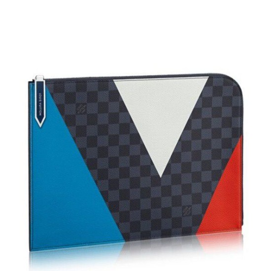 Replicas Louis Vuitton Pochette Jour GM Regatta Damier Cobalt N41594 Baratos Imitacion