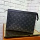 Replicas Louis Vuitton Pochette Voyage MM Monogram Eclipse M61692 Baratos Imitacion