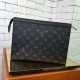 Replicas Louis Vuitton Pochette Voyage MM Monogram Eclipse M61692 Baratos Imitacion