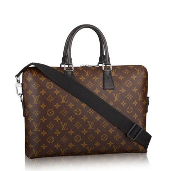 Replicas Louis Vuitton Porte Documents Jour Monogram Macassar M40868 Baratos Imitacion