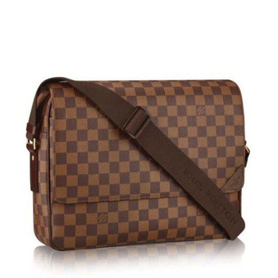 Replicas Louis Vuitton Shelton MM Damier Ebene Canvas N41149 Baratos Imitacion