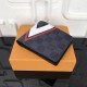 Replicas Louis Vuitton Slender Cartera Damier Cobalt N64008 Baratos Imitacion