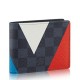 Replicas Louis Vuitton Slender Cartera Regatta Damier Cobalt N41592 Baratos Imitacion