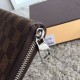 Replicas Louis Vuitton Zippy Cartera Vertical Damier Ebene N61207 Baratos Imitacion