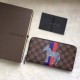 Replicas Louis Vuitton Zippy Organiser Cartera Damier Ebene N63342 Baratos Imitacion