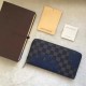 Replicas Louis Vuitton Zippy Organiser Cartera Damier Graphite Rope N41683 Baratos Imitacion