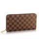 Replicas Louis Vuitton Zippy Organiser Damier Ebene N60003 Baratos Imitacion