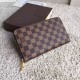 Replicas Louis Vuitton Zippy Organiser Damier Ebene N60003 Baratos Imitacion