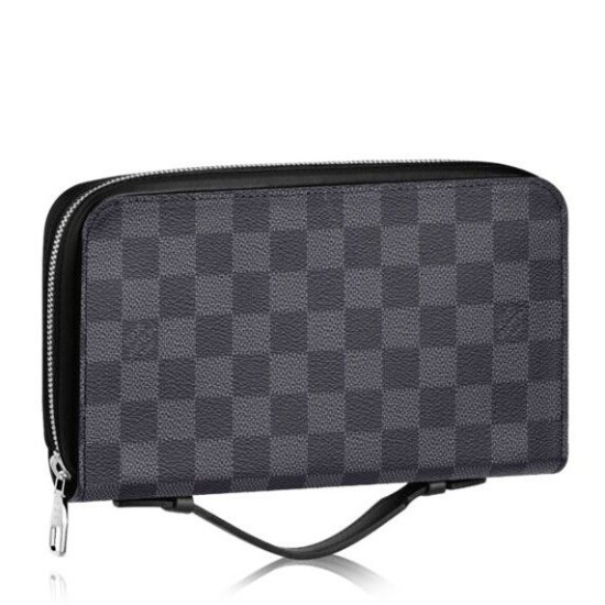 Replicas Louis Vuitton Zippy XL Cartera Damier Graphite N41503 Baratos Imitacion