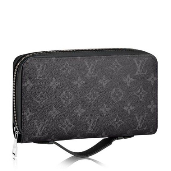 Replicas Louis Vuitton Zippy XL Cartera Monogram Eclipse M61698 Baratos Imitacion