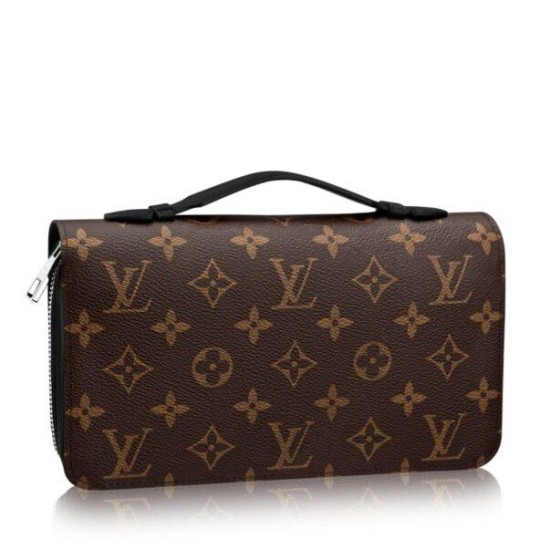 Replicas Louis Vuitton Zippy XL Cartera Monogram Macassar M61506 Baratos Imitacion