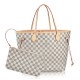 Replicas Louis Vuitton Neverfull MM Damier Azur N41605 Baratos Imitacion