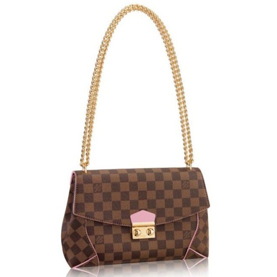 Replicas Louis Vuitton Caissa embrague Damier Ebene N41597 Baratos Imitacion