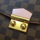 Replicas Louis Vuitton Caissa embrague Damier Ebene N41597 Baratos Imitacion