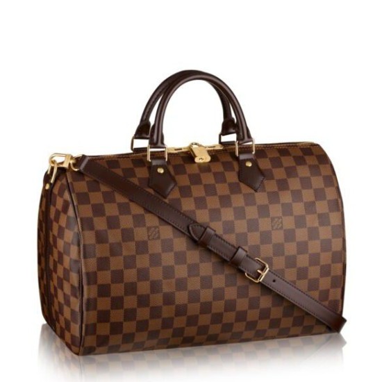 Replicas Louis Vuitton Speedy Bandoulière 35 Damier Ebene N41366 Baratos Imitacion