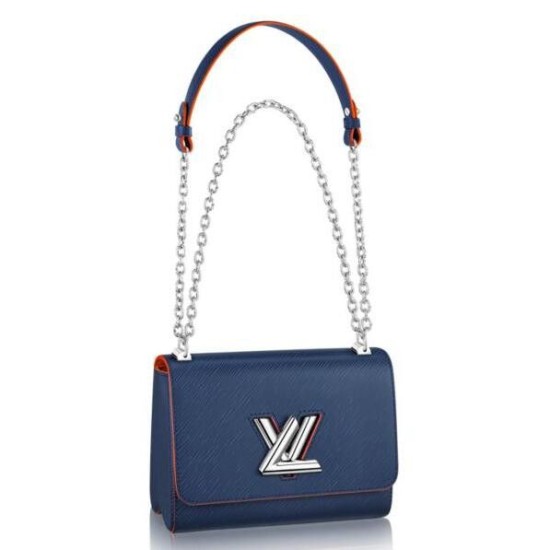 Replicas Louis Vuitton Twist MM Bolso In Indigo Cuero Epi  M54559 Baratos Imitacion