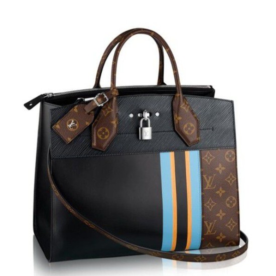 Replicas Louis Vuitton City Steamer MM Stripes M42526 Baratos Imitacion