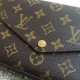 Replicas Louis Vuitton Felicie Chain Wallet Monogram Canvas M61276 Baratos Imitacion