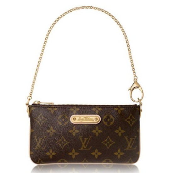 Replicas Louis Vuitton Milla Clutch MM Monogram Canvas M60094 Baratos Imitacion