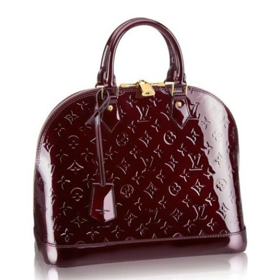 Replicas Louis Vuitton Bolsas Alma MM Monogram Vernis M90024 Baratos Imitacion