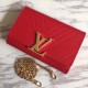 Replicas Louis Vuitton Pochette Louise GM In Rojo Calfskin M54113 Baratos Imitacion