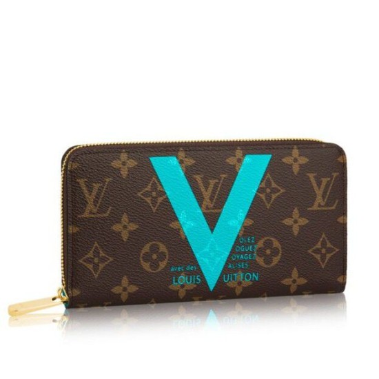 Replicas Louis Vuitton Cartera Zippy Monogram V M60928 Baratos Imitacion