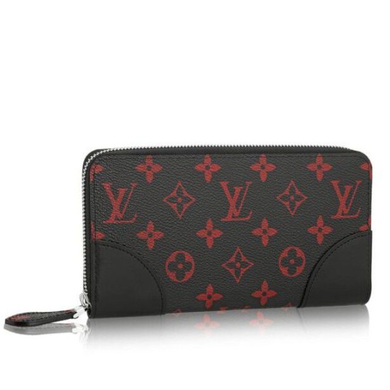 Replicas Louis Vuitton Cartera Zippy Rouge Monogram M60974 Baratos Imitacion