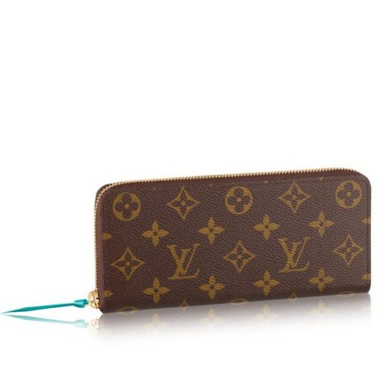 Replicas Louis Vuitton Clemence Cartera Monogram Canvas M60858 Baratos Imitacion