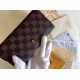 Replicas Louis Vuitton Sarah Cartera Damier Ebene N63209 Baratos Imitacion