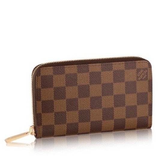 Replicas Louis Vuitton Zippy Compact Cartera Damier Ebene N60028 Baratos Imitacion