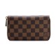 Replicas Louis Vuitton Zippy Compact Cartera Damier Ebene N60028 Baratos Imitacion