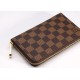 Replicas Louis Vuitton Zippy Compact Cartera Damier Ebene N60028 Baratos Imitacion