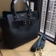 Replicas Burberry Bolso pequeño de tres tonos con triple tachuela en cuero negro Baratos Imitacion